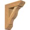 Ekena Millwork Funston Slat Rough Sawn Bracket w/ Offset Brace, Western Red Cedar, 6"W x 18"D x 22"H BKT0604X18X22FST06RWR - alternate 1